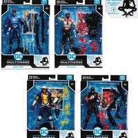 DC Multiverse Comic 7 Inch Action Figure BAF The Darkest Knight - Set of 4 (Wally - Jay - Kid - Barry)