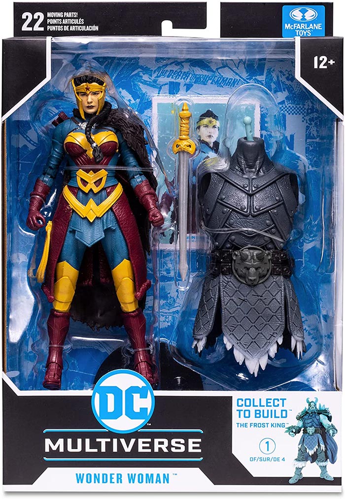 DC Multiverse Comic 7 Inch Action Figure Endless Winter BAF Frost King - Wonder Woman