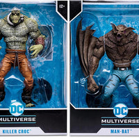 DC Multiverse Comic 8 Inch Action Figure Mega Wave 2 - Set of 2 (Croc - Man-Bat)