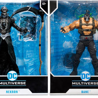 DC Multiverse Comic 10 Inch Action Figure Megafigs Wave 3 - Set of 2 (Nekron - Bane)