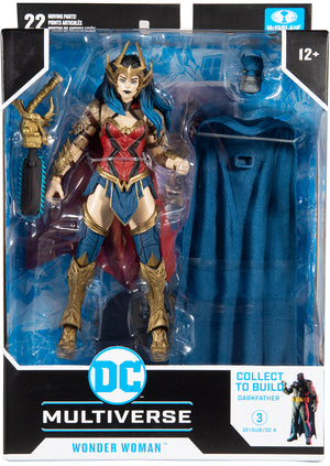 DC Multiverse Comic Series 7 Inch Action Figure BAF Darkfather - Death Metal Wonder Woman