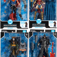 DC Multiverse Comic Series 7 Inch Action Figure BAF Darkfather - Set of 4 (Build-A-Figure Darkfather)