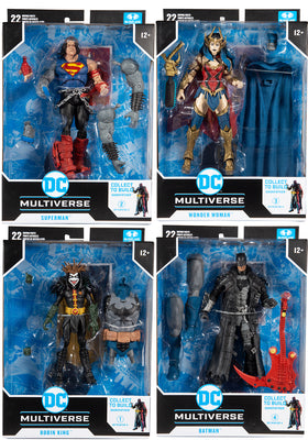 DC Multiverse Comic Series 7 Inch Action Figure BAF Darkfather - Set of 4 (Build-A-Figure Darkfather)