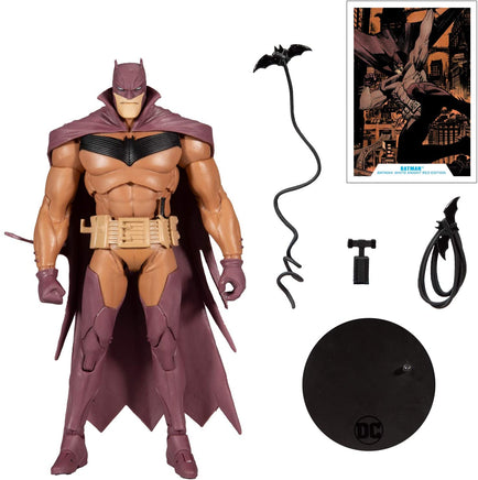 DC Multiverse 7 Inch Action Figure Comic Series Exclusive - White Knight Batman Red Variant