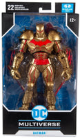DC Multiverse 7 Inch Action Figure Comic Series - Hellbat Batman Gold Suit