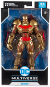 DC Multiverse 7 Inch Action Figure Comic Series - Hellbat Batman Gold Suit