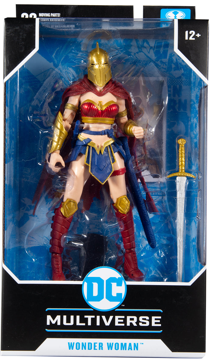 DC Multiverse 7 Inch Action Figure Comic Series - Wonder Woman with Helmet Of Fate