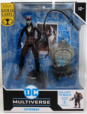 DC Multiverse Gaming 7 Inch Action Figure BAF Solomun Grundy Exclusive - Catwoman B&W Gold Label