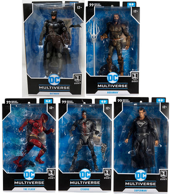 DC Multiverse Justice League 2021 7 Inch Action Figure - Set of 5