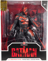 DC Multiverse The Batman 12 Inch Statue Figure Megafigs - The Batman (Red Hue) Gold Label