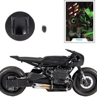 DC Multiverse Movie 7 Inch Vehicle Figure The Batman Deluxe - Batcycle