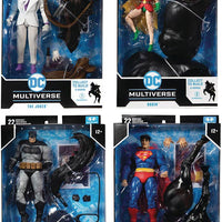 DC Multiverse The Dark Knight Returns 7 Inch Action Figure BAF Batman Horse - Set of 4 (Batman-Superman-Joker-Robin)