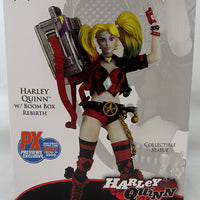 DC Rebirth 8 Inch Statue Figure PX Exclusive - Harley Quinn Boombox SDCC 2017