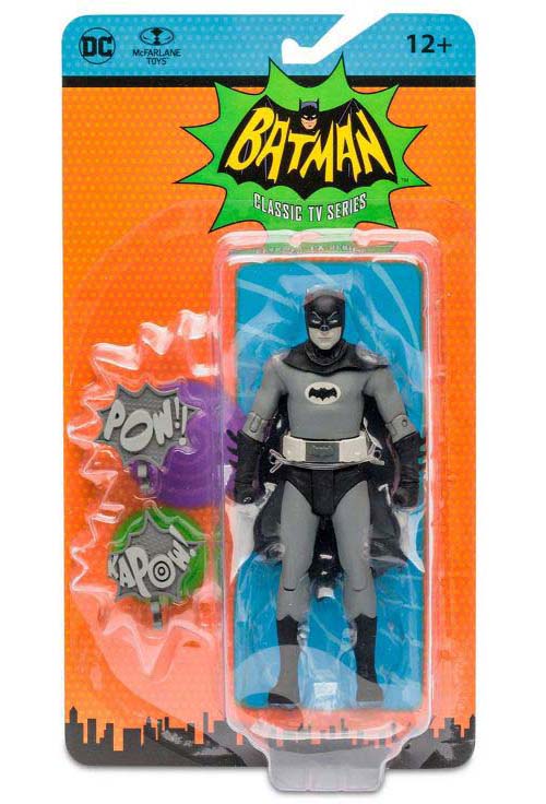 DC Retro Batman 1966 6 Inch Action Figure - Batman Black & White Variant