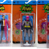 DC Retro Batman 1966 6 Inch Action Figure Wave 6 - Set of 3 (Two Face - Batman Pink - King Tut)
