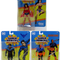 DC Super Powers 4 Inch Action Figure Wave 3 - Set of 3 (Deathstroke - Nightwing - Wonder Woman)