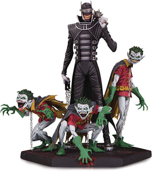 DC Collectible Dark Nights Metal 8 Inch Statue Figure - The Batman Who Laughs & Robin Minions