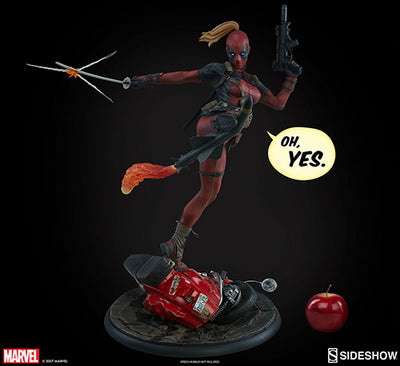 Deadpool 22 Inch Statue Figure Premium Format - Lady Deadpool Sideshow 300546