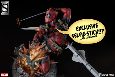Deadpool 24 Inch Statue Figure Premium Format Exclusive - Deadpool Heat-Seeker Exclusive Version Sideshow 3005111
