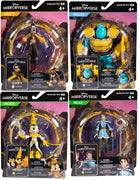 Disney Mirrorverse 5 Inch Action Figure Basic Wave 1 - Set of 4 (Belle - Goofy - Mickey - Sulley)