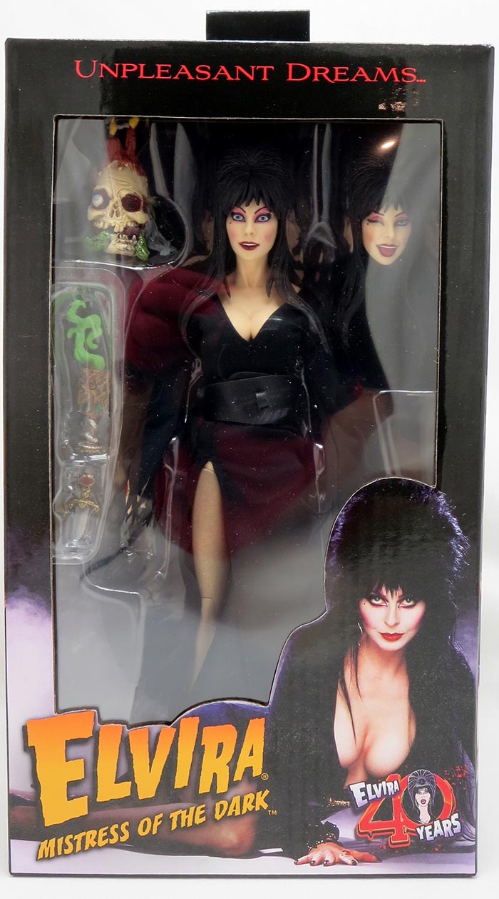 Elvira Mistress Of The Dark 8 Inch Action Figure Clothed Series