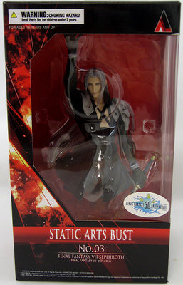 Final Fantasy VII 7 Inch Bust Statue Static Arts Series - Sephiroth Bust