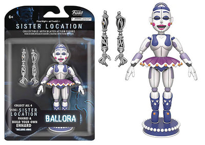 Five Nights At Freddy's 5 Inch Action Figure Sister Location - Ballora (Shelf Wear Packaging)