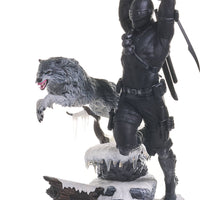 G.I. Joe 11 Inch Statue Figure Gallery PVC - Snake Eyes with Timber