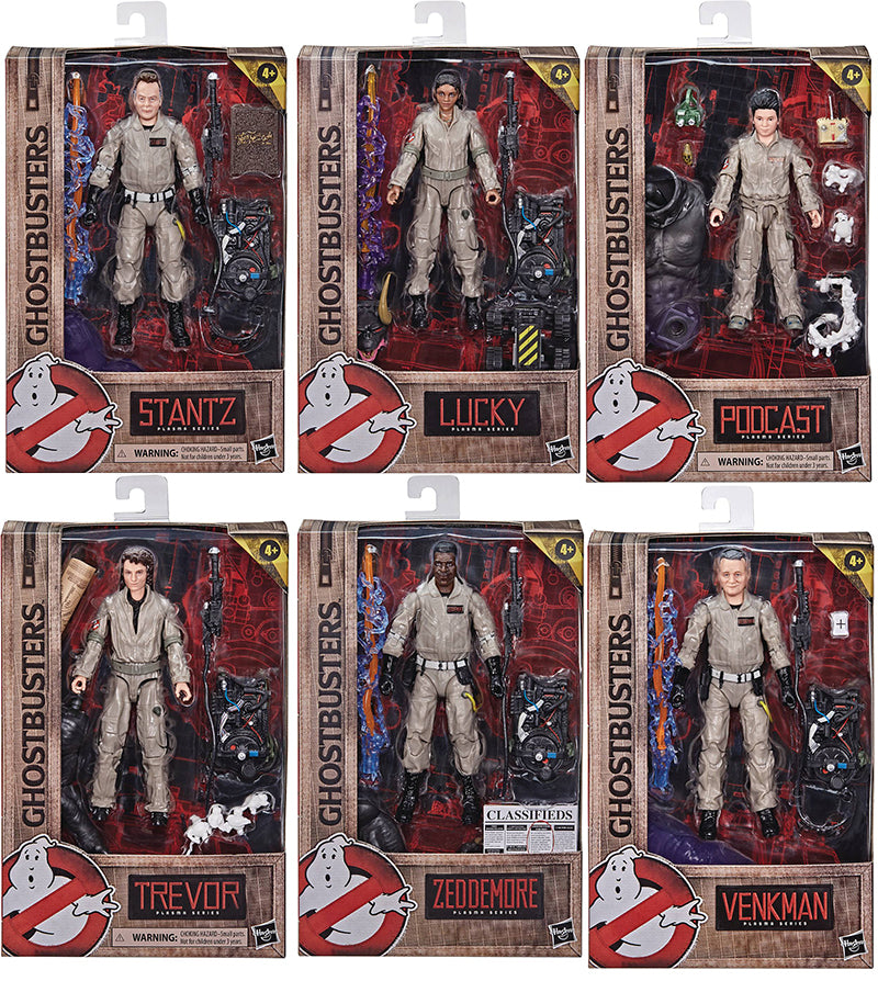 Ghostbusters Afterlife 6 Inch Action Figure Plasma Series Wave 2 - Set of 6 (Build-A-Figure Sentinel Terror Dog)