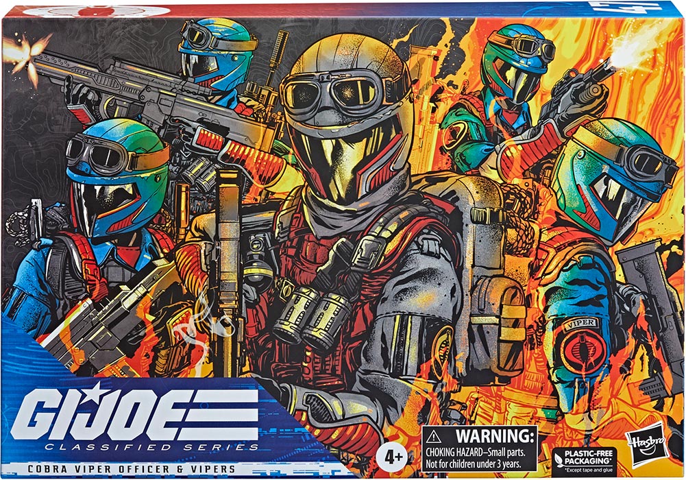 G.I. Joe Classified 6 Inch Action Figure Team Builder Box Set - Cobra Viper Officer & Vipers