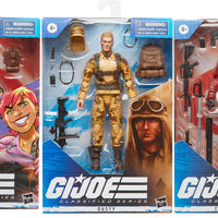 G.I. Joe Classified 6 Inch Action Figure Wave 11 - Set of 3 (Zarana - Crimson Guard - Dusty)