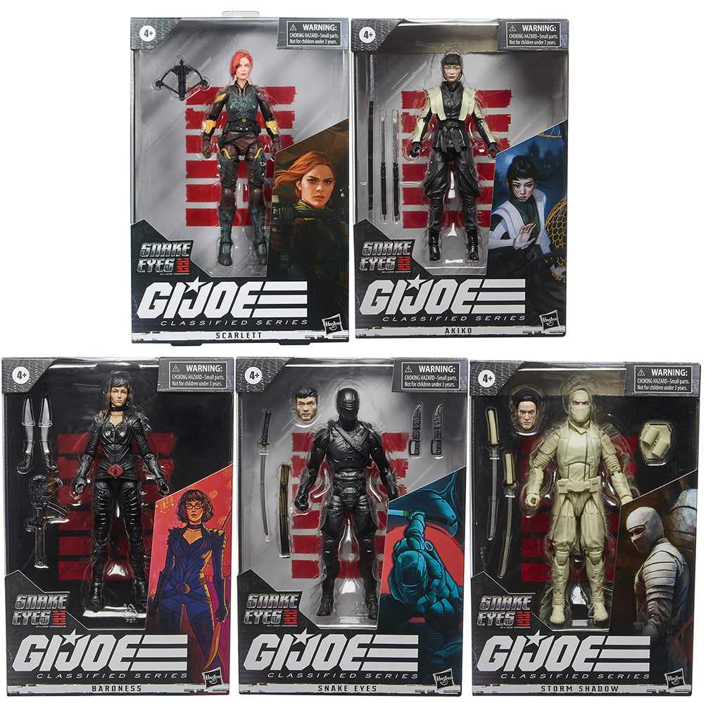 G.I. Joe Origins Movie 6 Inch Action Figure Classified Series 2 - Set of 5 (Series 1 & Series 2)