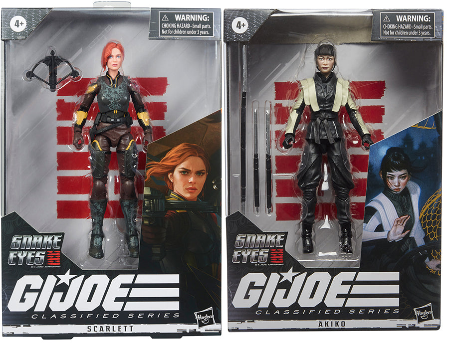 G.I. Joe Origins Movie 6 Inch Action Figure Classified Series 2 - Set of 2 (Scarlett - Akiko)