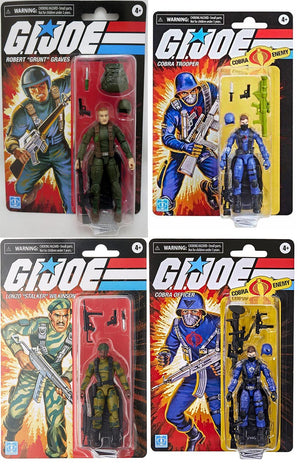 G.I. Joe Retro 3.75 Inch Action Figure Wave 1 - Set of 4