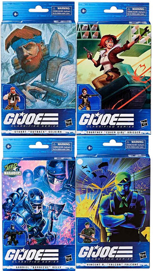 G.I. Joe Classified 6 Inch Action Figure Wave 12 - Set of 4 (No Crimson) (#58-#59-#63-#64)