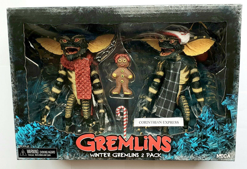 Gremlins 1984 6 Inch Action Figure 2-Pack Series - Gremlins Christmas Carol Winter Scene (Head On Gingerbread Man)