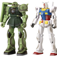 Gundam Universe 4 Inch Action Figure Infinity Exclusive - MS-06F Zaku & RX-78-2 Gundam