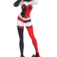 Harley Quinn Red White & Black 7 Inch Statue Figure - Harley Quinn By John Timms