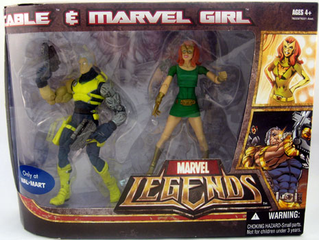 Hasbro Marvel Legends Action Figures Exclusive 2-Packs: Cable & Marvel Girl
