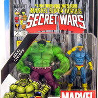 Marvel Universe Secret Wars Action Figure Comic 2-Pack Series - Hulk and Cyclops (Classic)