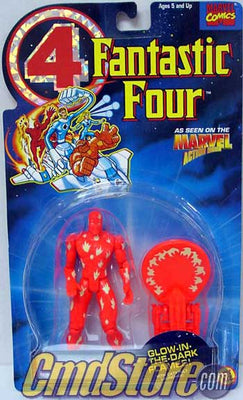 HUMAN TORCH W/Glow In Dark Action Fantastic Four Marvel Action Figure By Toy Biz