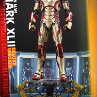 Iron Man 3 20 Inch Action Figure 1/4 Scale Series - Iron Man Mark XLII Deluxe Version Reissue Hot Toys 908659