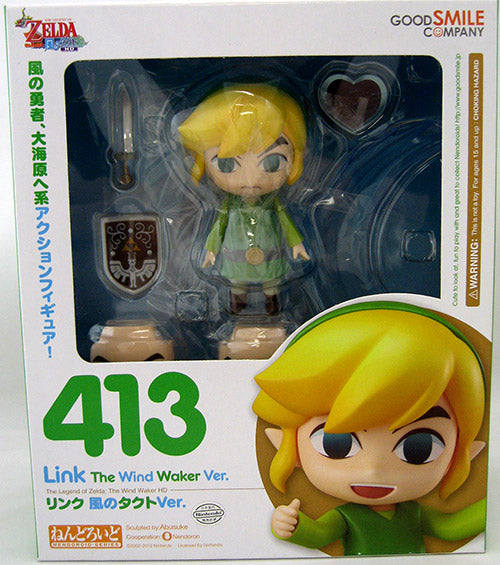 Legend Of Zelda Wind Waker 5 Inch Action Figure Nendoroid - Link #413 Nendoroid