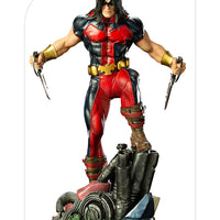 Marvel 1:10 Art Scale Series X-Men 10 Inch Statue Figure Battle Diorama - Warpath Iron Studios 909651