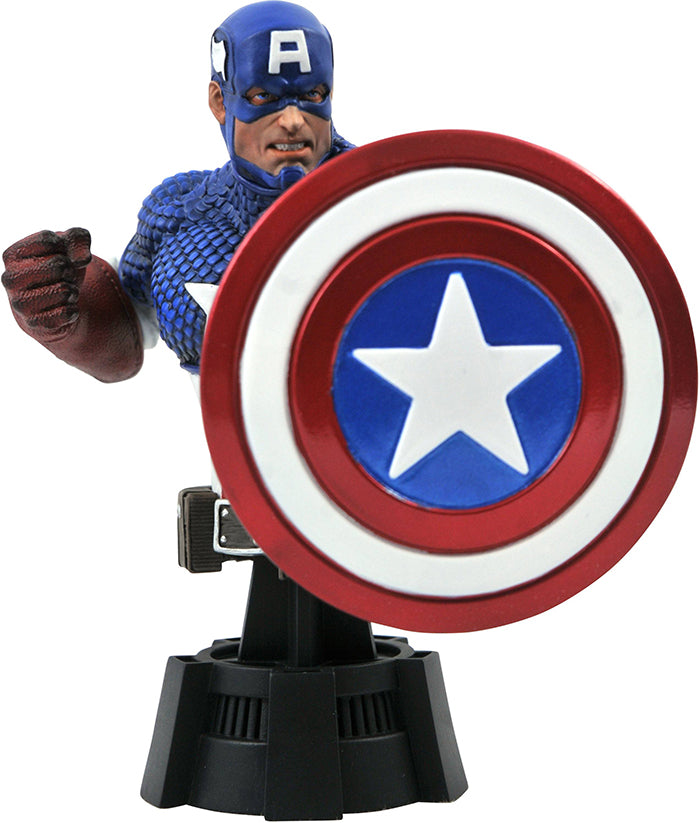 Marvel Collectible Avengers 6 Inch Bust Statue 1/7 Scale - Captain America
