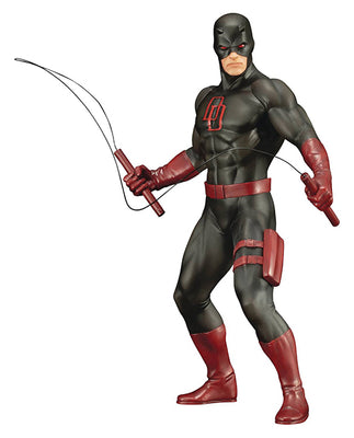 Marvel Comics Presents 7 Inch Statue Figure ArtFX+ - Defenders Daredevil Black (Shelf Wear Packaging)