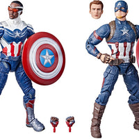 Marvel Legends 6 Inch Action Figure 2-Pack - Captain America Steve Rogers & Sam Wilson