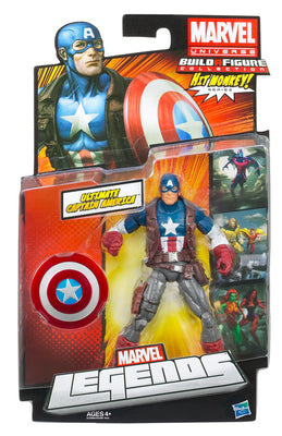 Marvel Legends 6 Inch Action Figure Hit Monkey Series - Ultimate Captain America (Sub Standard Packaging)