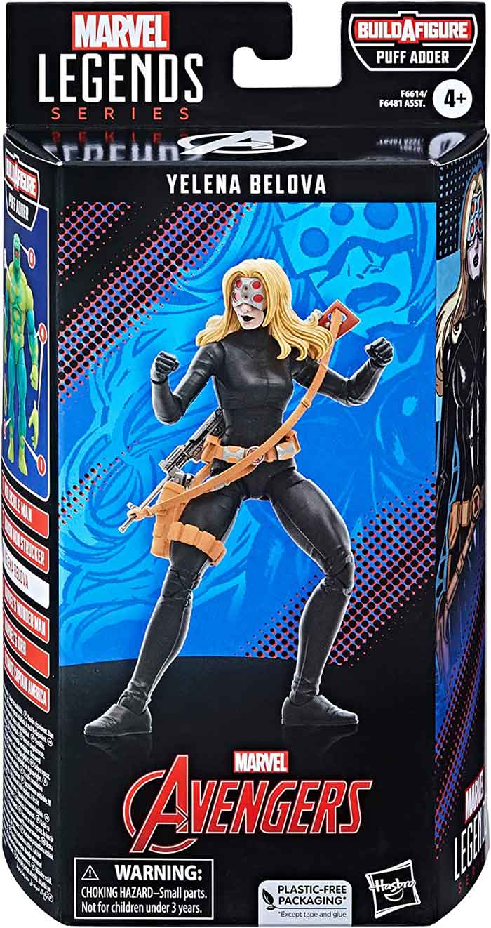 Marvel Legends Comics 6 Inch Action Figure BAF Puff Adder - Yelena Belova