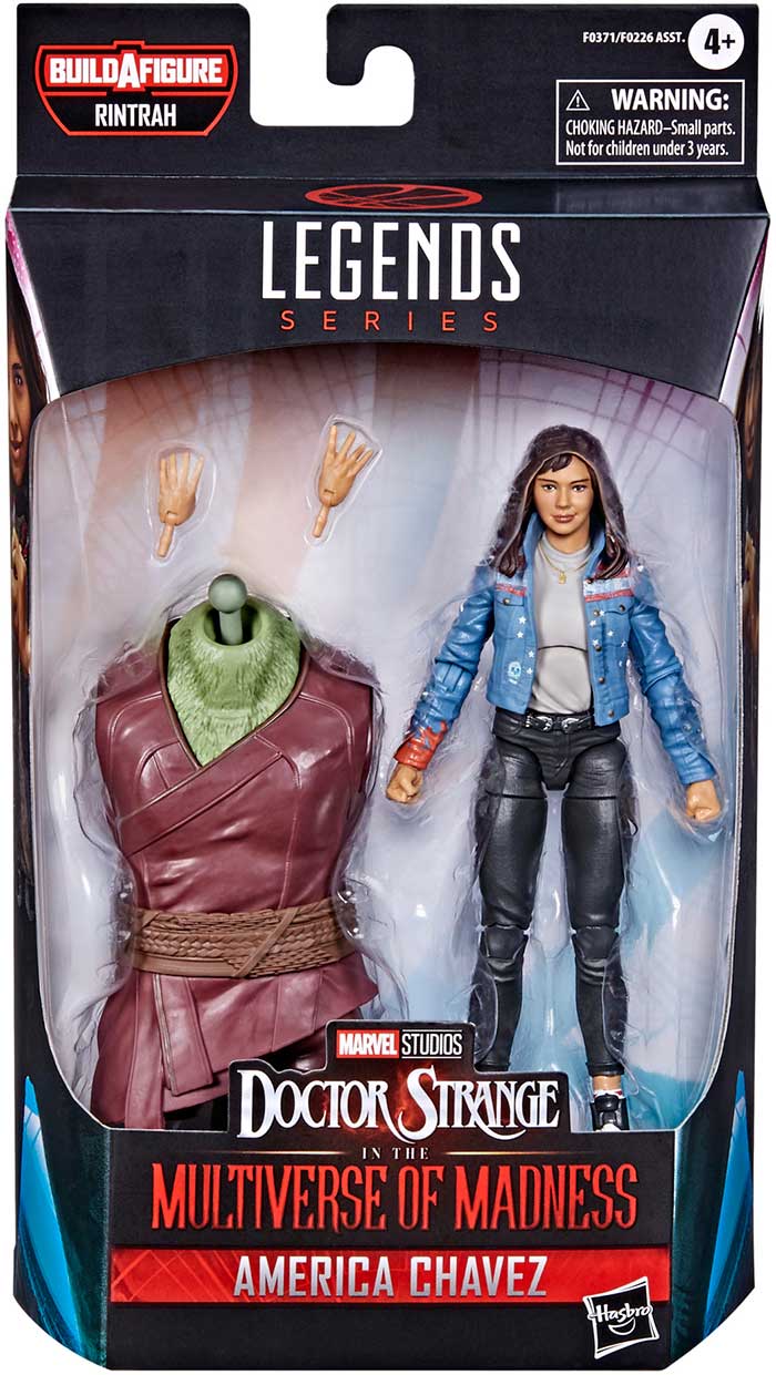 Marvel Legends Doctor Strange 6 Inch Action Figure BAF Rintrah - America Chavez